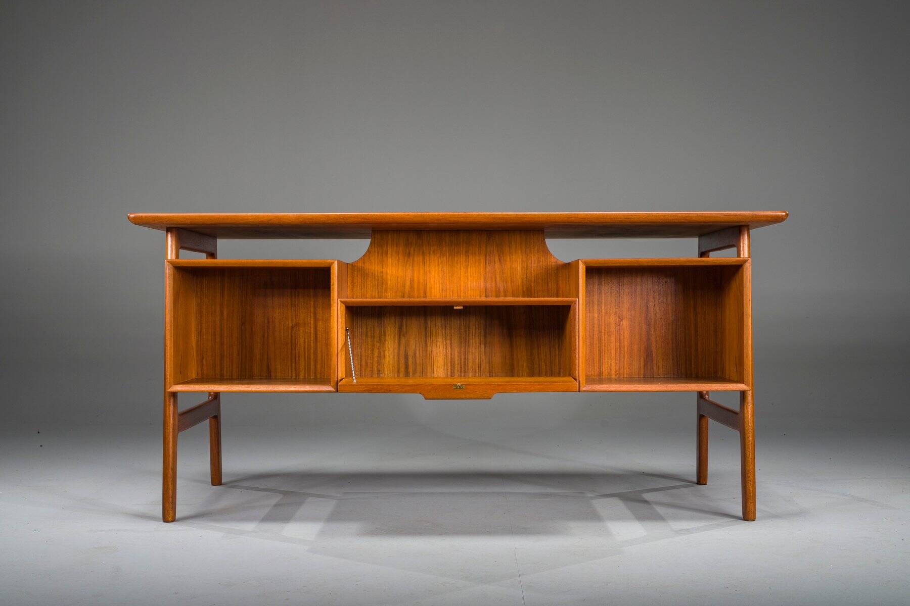 Model 75 Teak Desk from Omann Jun Møbelfabrik, 1960s