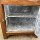 Vintage 1930s oak bar/icebox refrigerator