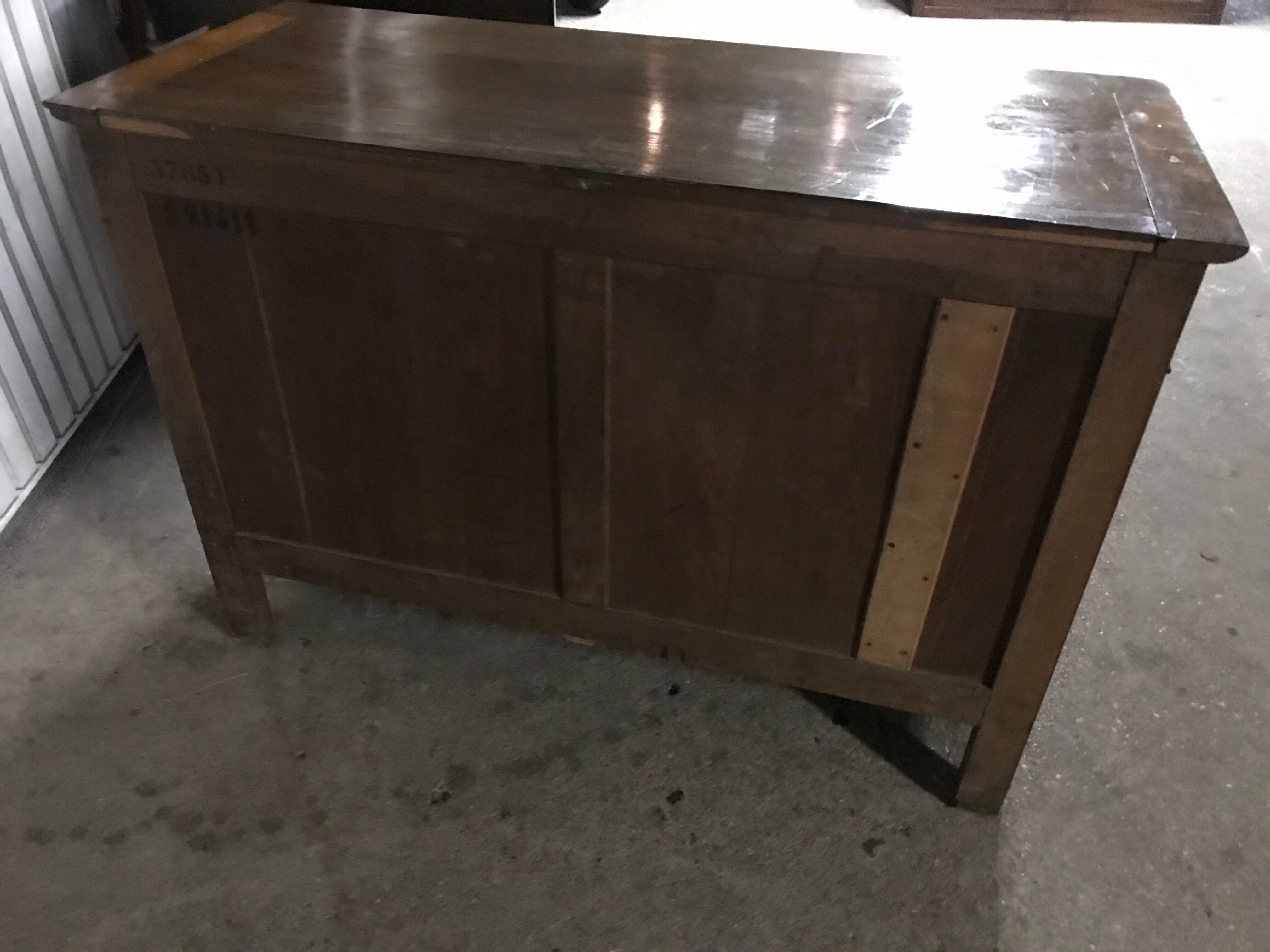 Chest of drawers  Louis Philippe old walnut