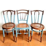 Three bentwood bistro chairs, circa 1950