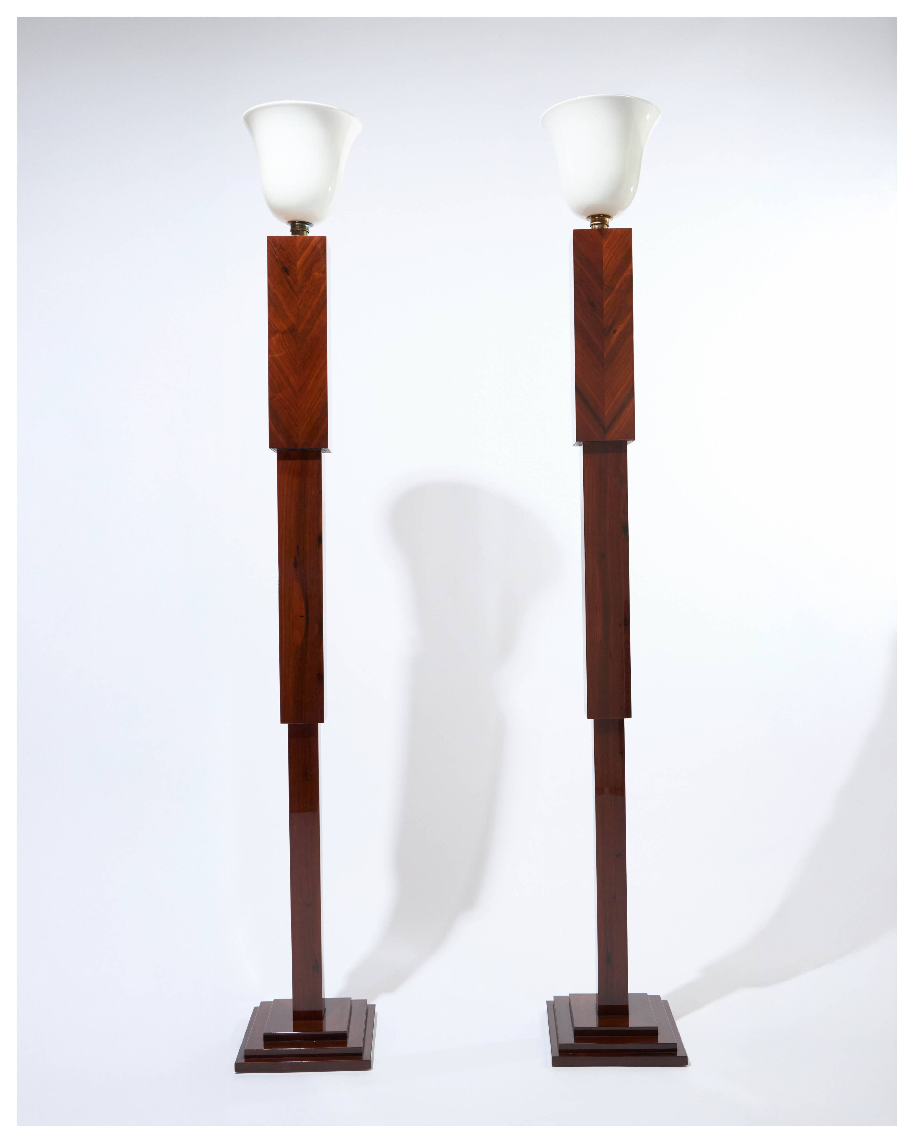 Pair of large floor lamps - Art Deco period