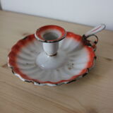 Cellar rat candle holder in enamelled sheet metal