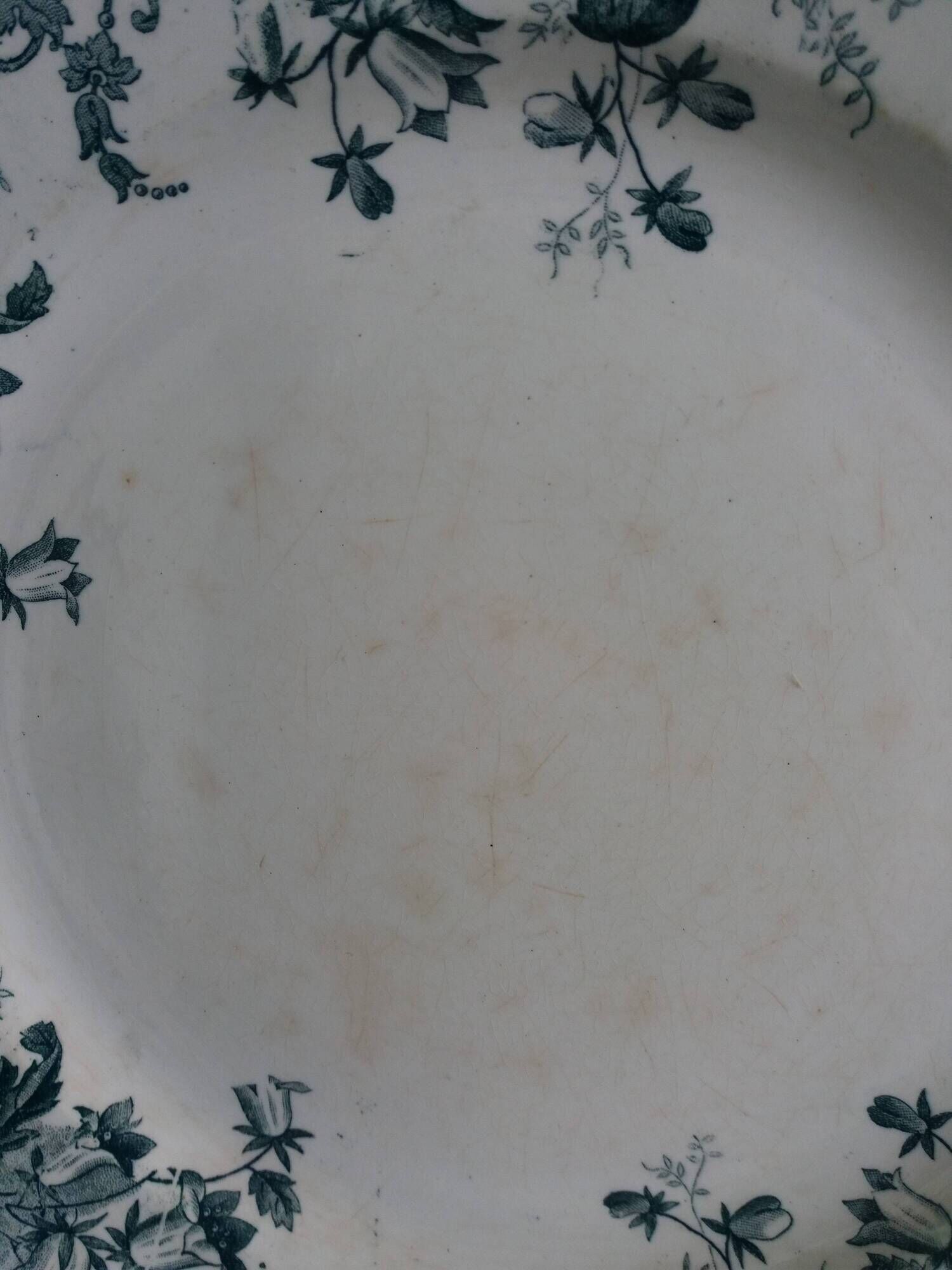 Set of dishes and plates from Terre de fer Saint Amand and Hamage Campanule