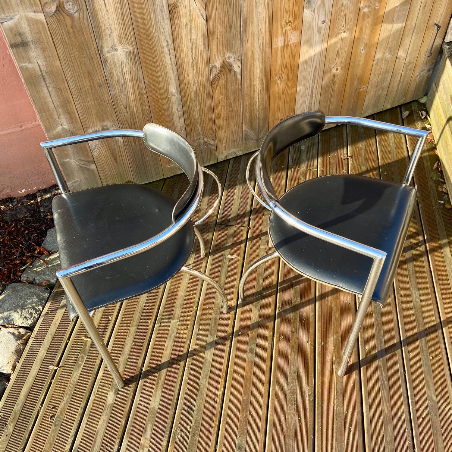 Series of 4 vintage armchairs