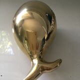 Brass whale ashtray