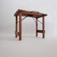 Wooden and metal  stool
