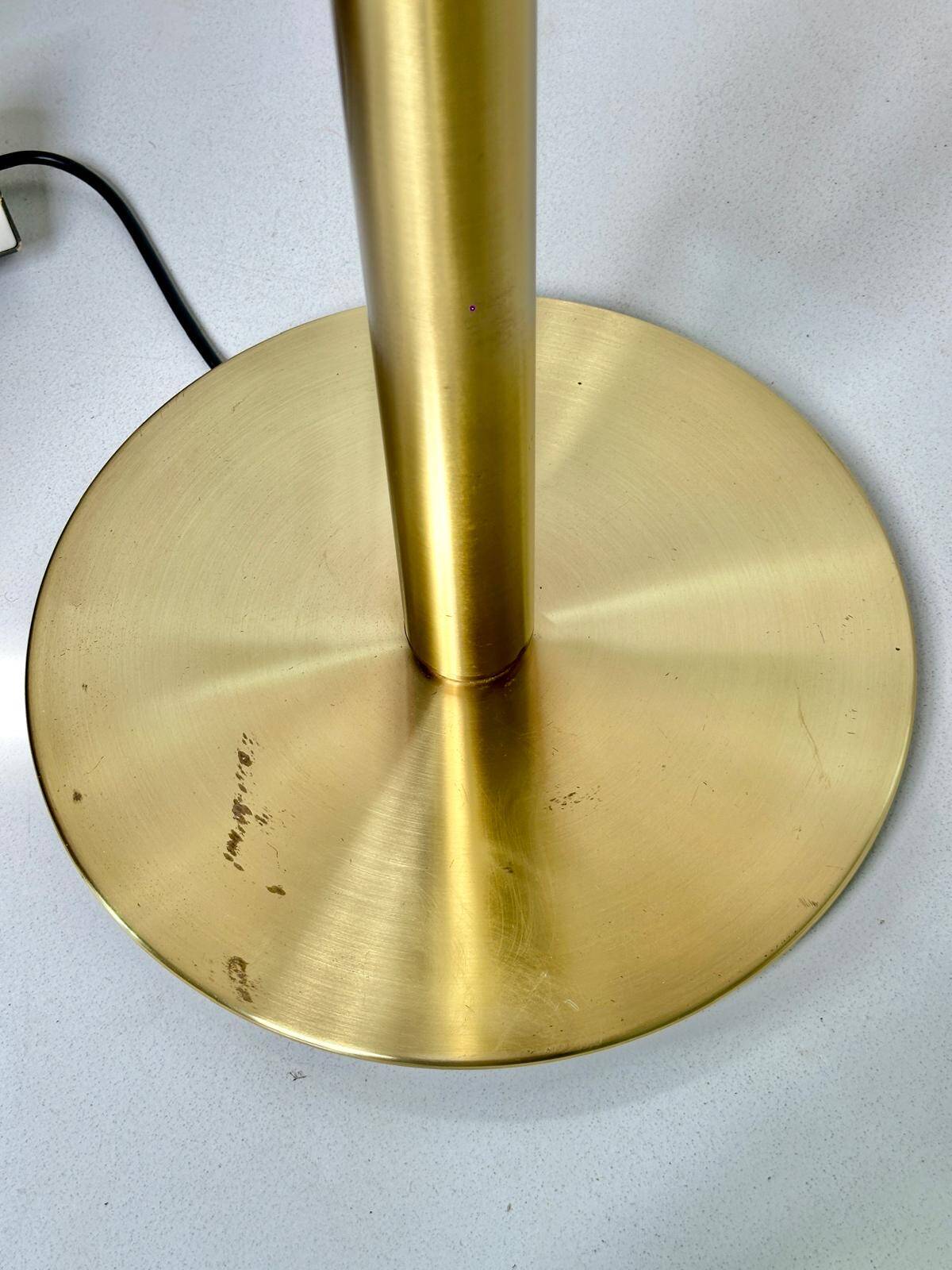 1 Tulip Floor Lamp Staff Lamp Lights Metal / Gold - Brass 1960/70s