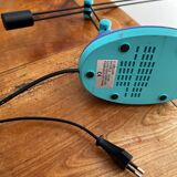 Blue memphis style table lamp
