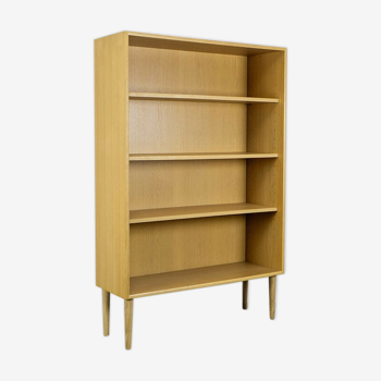 Étagère bibliothèque vintage années 60 chêne blond retro
