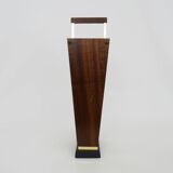 Umbrella stand, walking stick holder in brass, teak and metal, Germany, 1960s