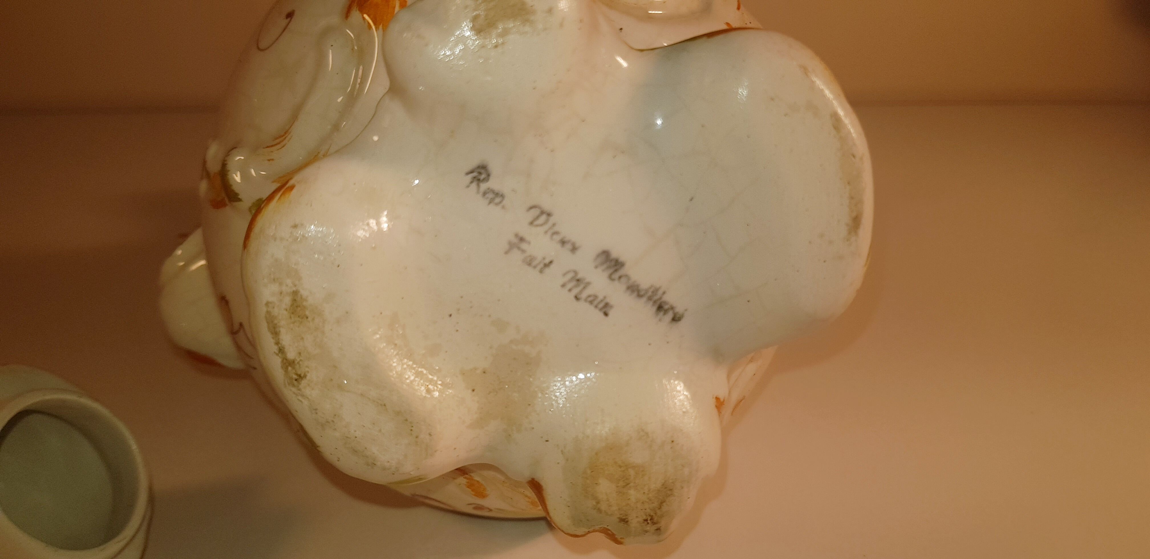 Polychrome earthenware jug