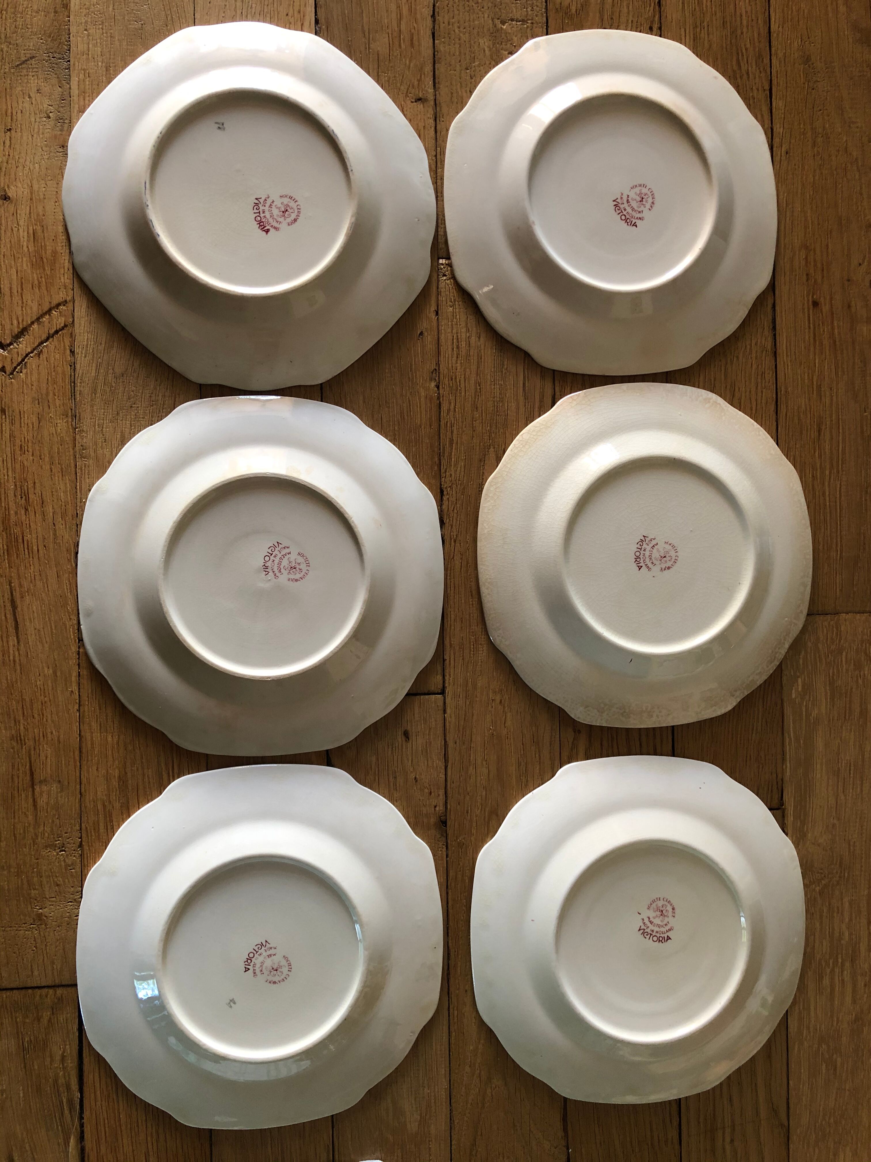 Old victoria dessert plates