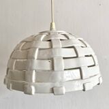 Hanging lampshade in barbotine ceramic - Italy