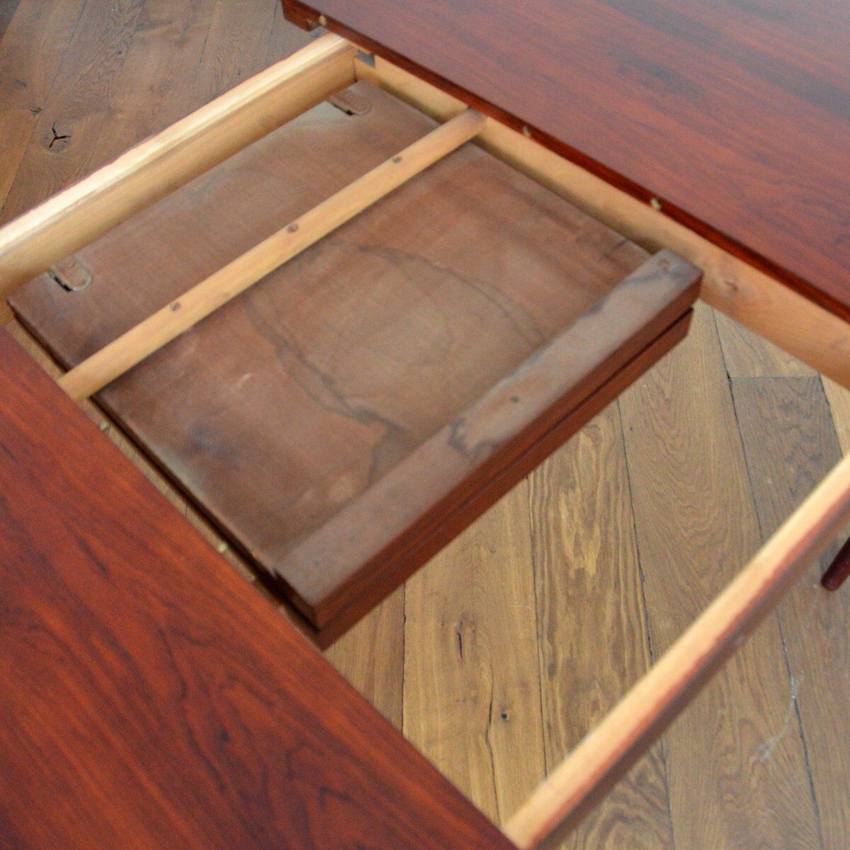 Dining table with rosewood extension 1960s