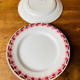 Set of 5 old Ceranord St Amand plates