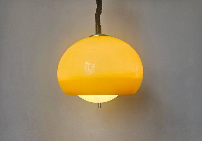 Rare Midcentury Pendant Meblo, Harvey Guzzini, Italy, 1970s
