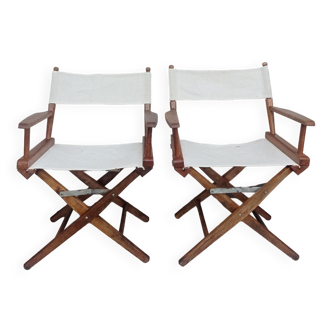 Pair of director's chairs