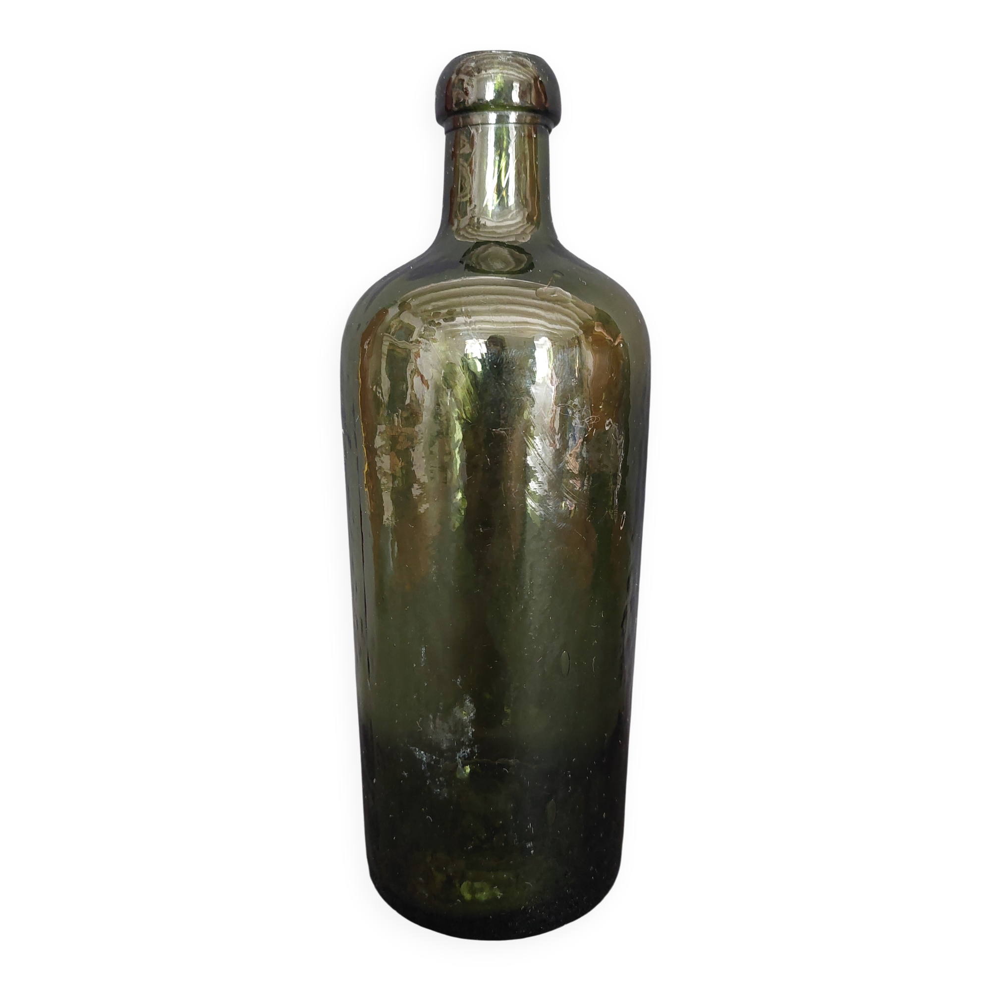 Old glass bottle Hunyadi Janos Bitterquelle early 10th century