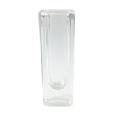 Signed Scandinavian Clear Sommerso Glass Vase by Nils Landberg for Orrefors, Sweden, 1960s