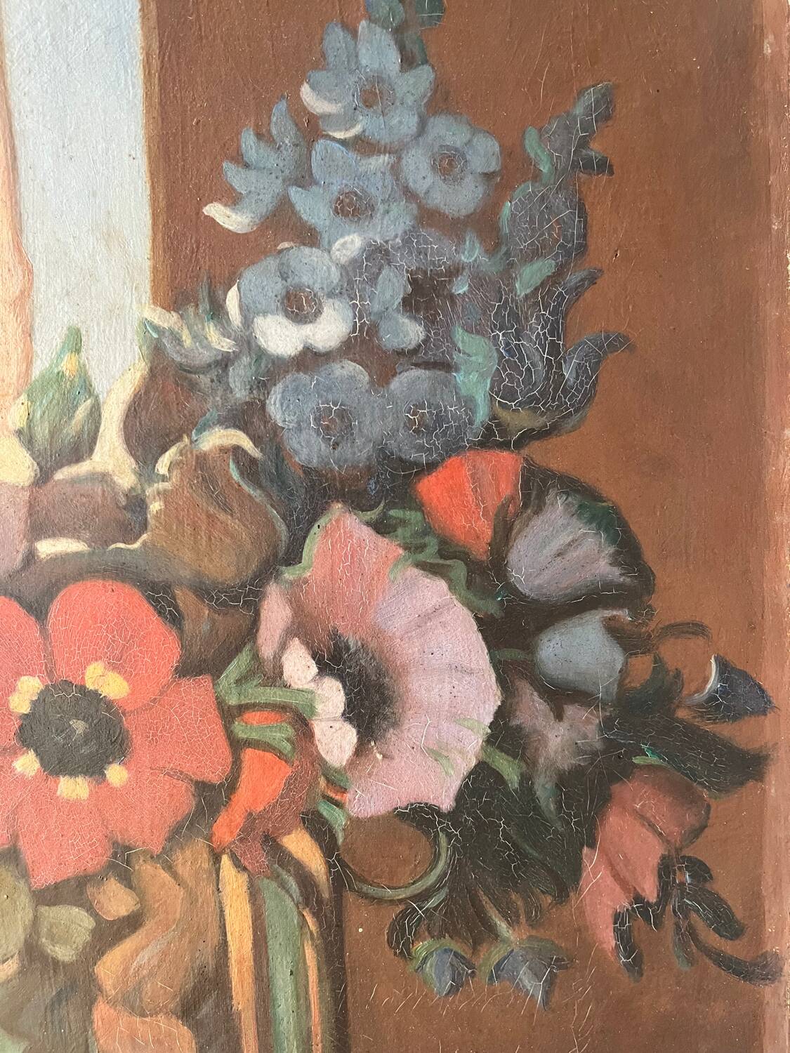 Church flowers, oil on canvas
