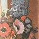 Church flowers, oil on canvas