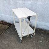 Folding rolling table, serving