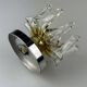 60s 70s wall lamp Wall Sconce made of metal & Murano glass Space Age design