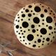 Signed sandstone flower pick
