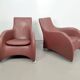 Loge Lounge Chairs in Leather by Gerard van den Berg for Montis, 1990s, Set of 2