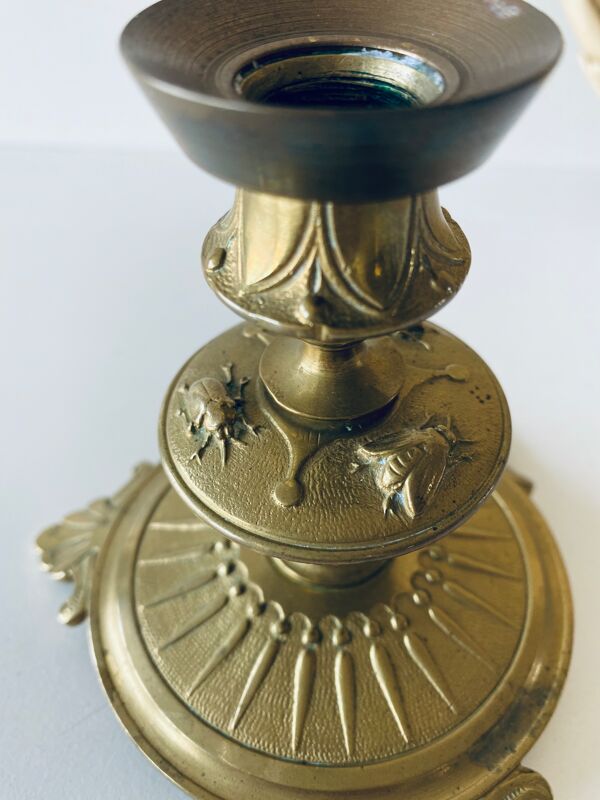 Bougeoir décor insectes