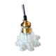 Opaline moulded glass tulip suspension