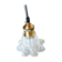 Opaline moulded glass tulip suspension