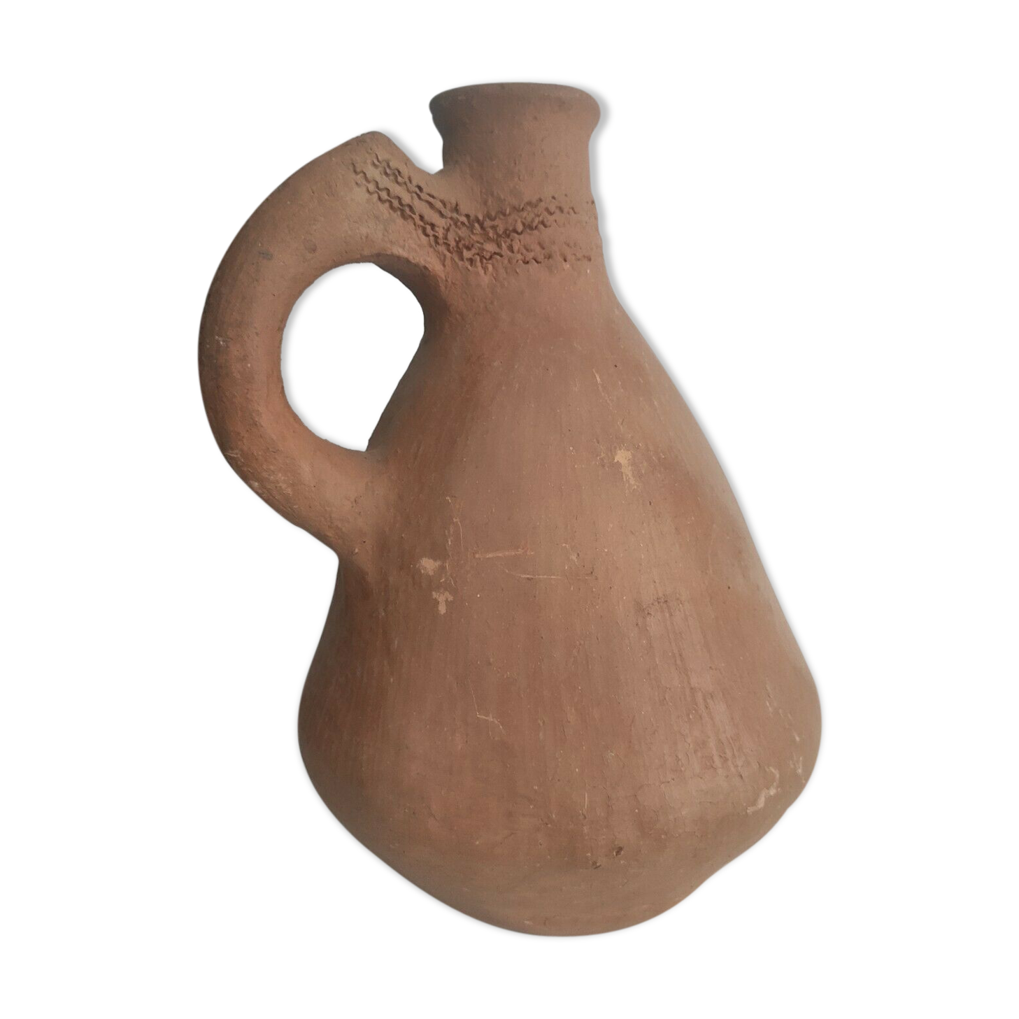 Homemade terracotta vase