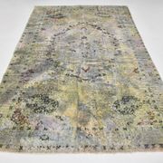 Tapis turc vintage vert