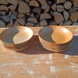 Deep stoneware plate