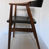Danish desk chair in teak by Thomas Harlev, 60s