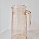 "Rosaline" twisted glass carafe - Luminarc Vintage