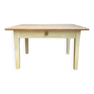 table basse jaune en