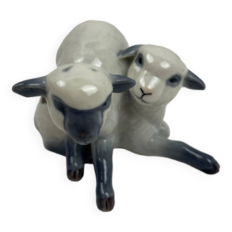 Royal Copenhagen Denmark porcelain lambs n°759