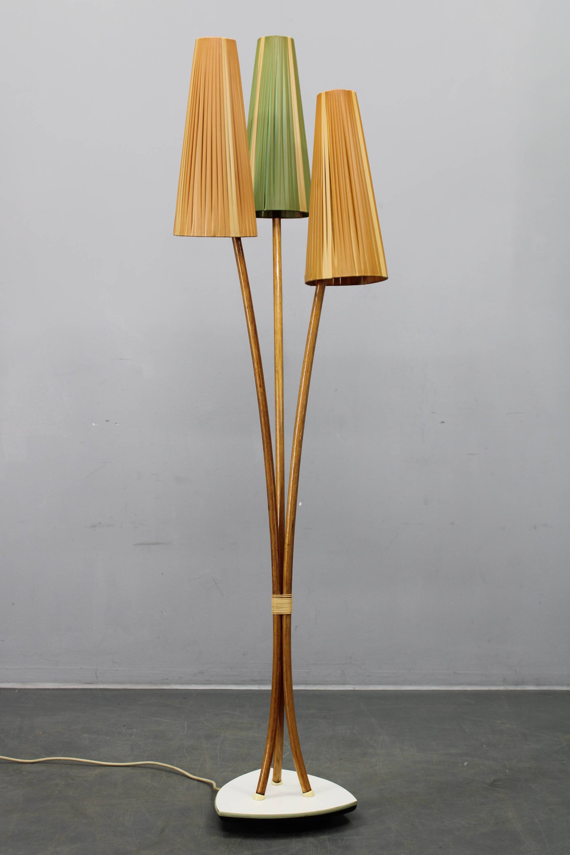 Mid-century modern floor lamp by PGH Leuchtenbau, East Germany, 1960s