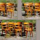 6 chairs bistro Horgen-Glarus Switzerland 30s-50s