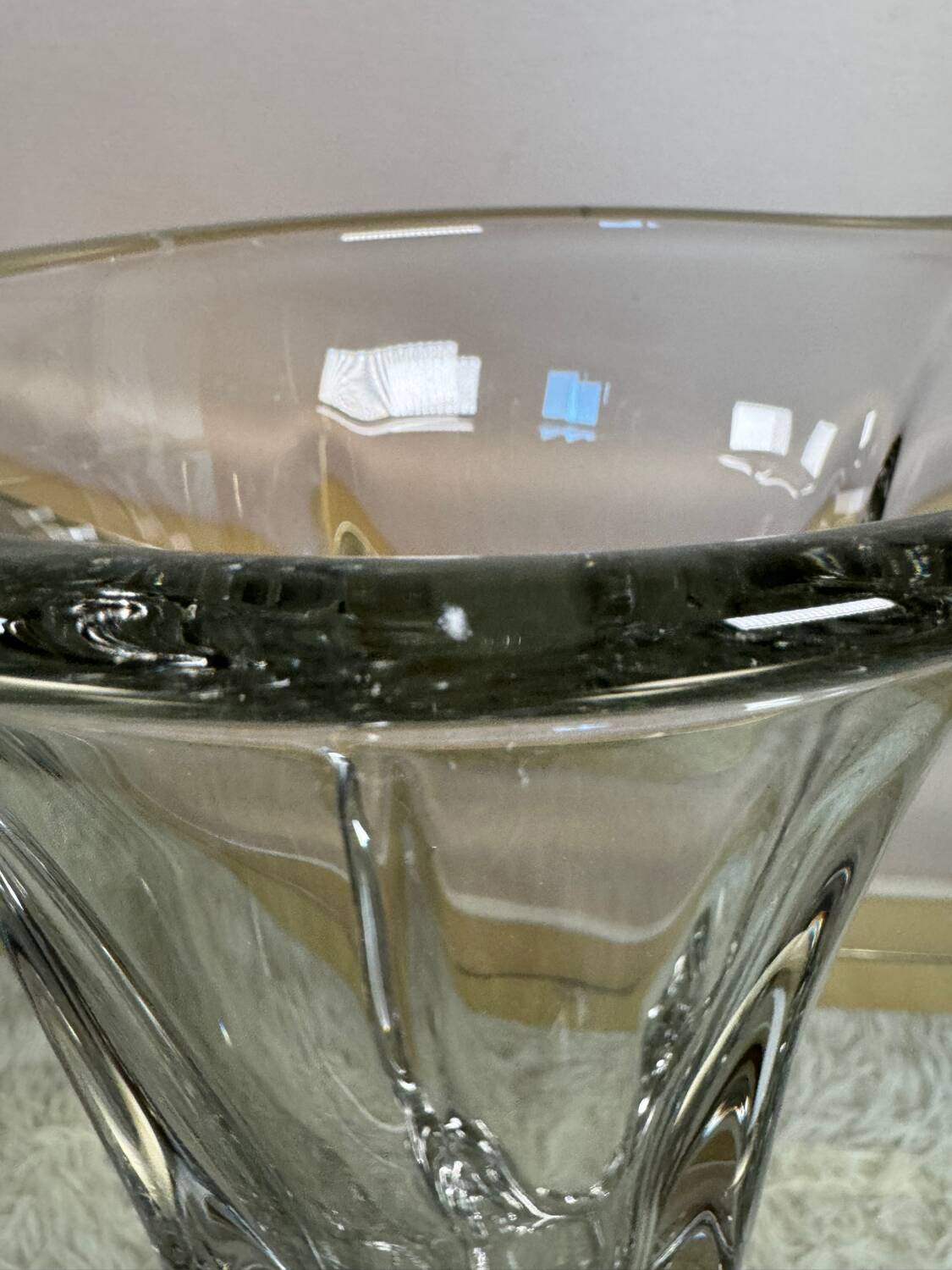 Openwork crystal vase from the 60s/70s