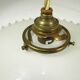 Suspension and rosette in opaline and porcelain