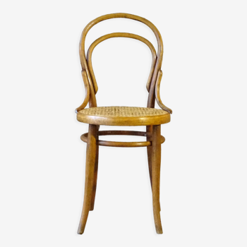 Chaise bistrot Thonet cannée N°14 1/2 vers 1900