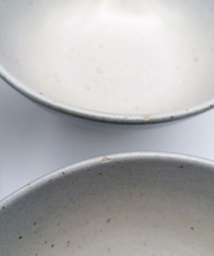 Four bowls in midnight blue sandstone