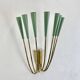 No.1 large 54cm stilnovo style brass theatre wall light sconce, italy, 1950