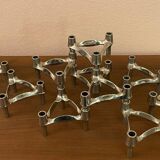 Set of 10 candle holders by Ceasar Stoffi & Fritz Nagel for Quist