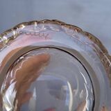 Serie 5 verres Daum cristal filigrané