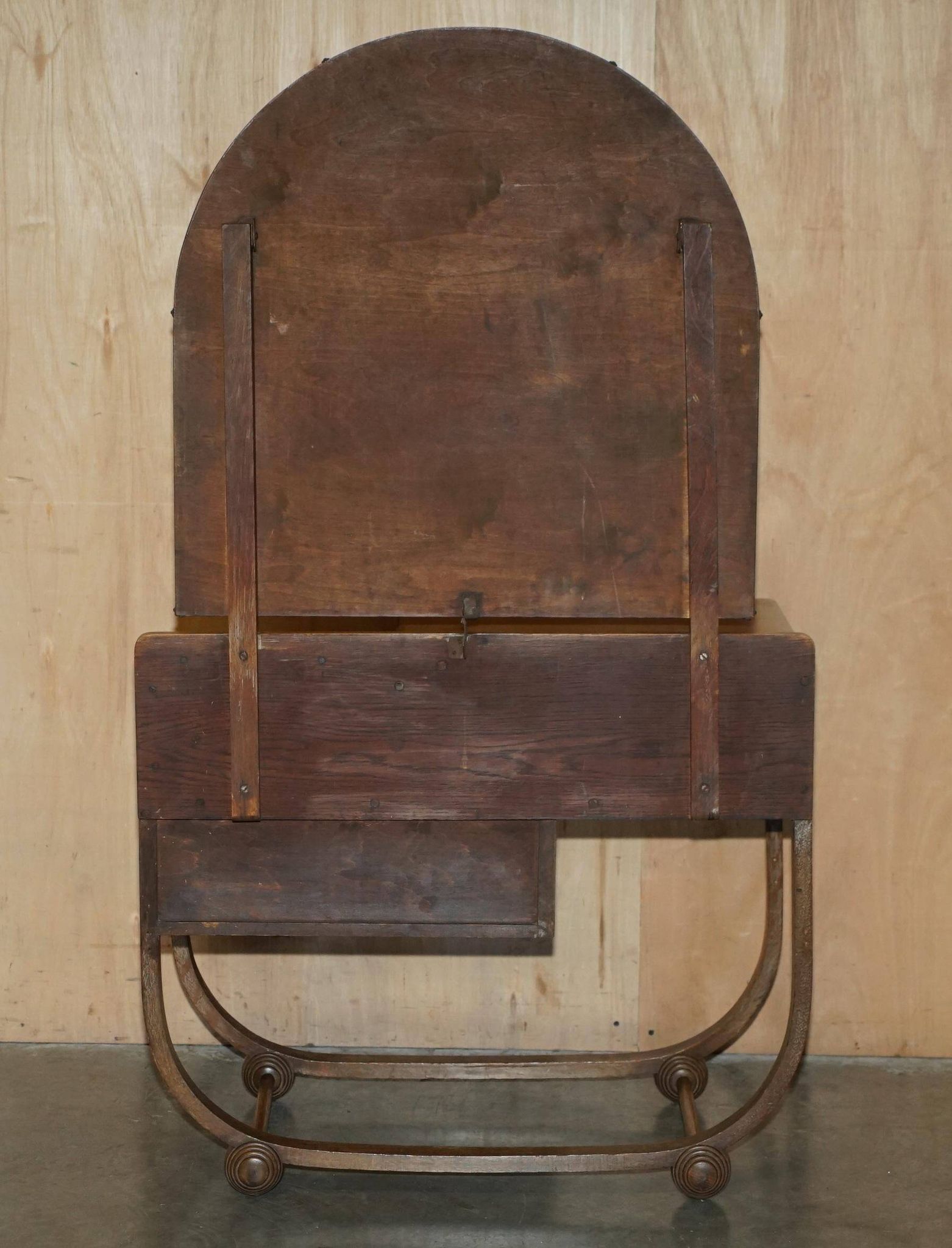 Art Deco whitewashed oak dressing table with Heal's stool.