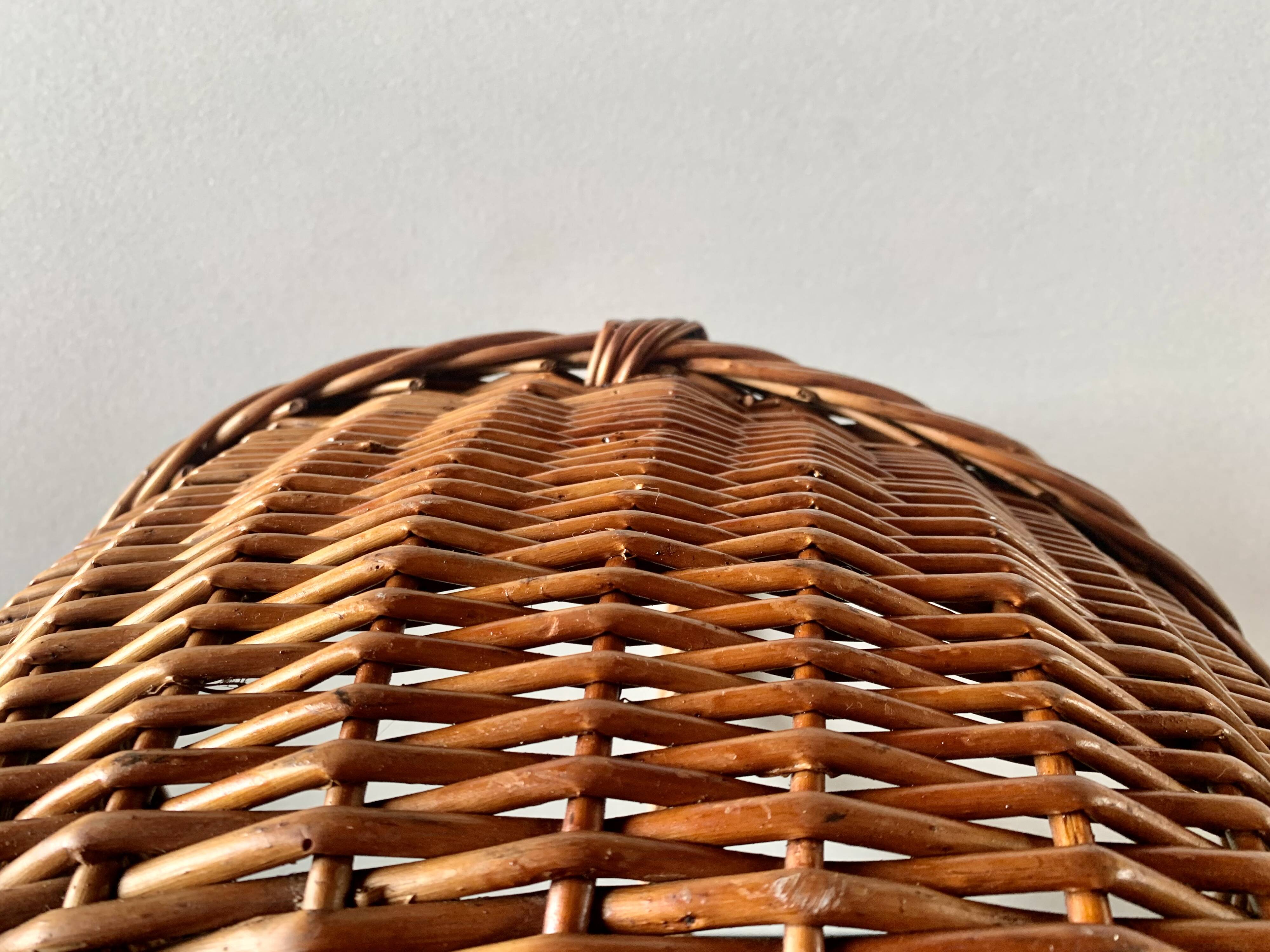 Vintage wicker basket